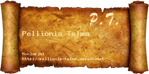 Pellionis Telma névjegykártya